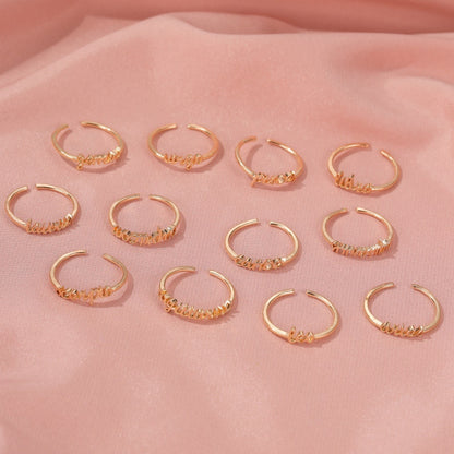 Dainty Gold Astrology Rings