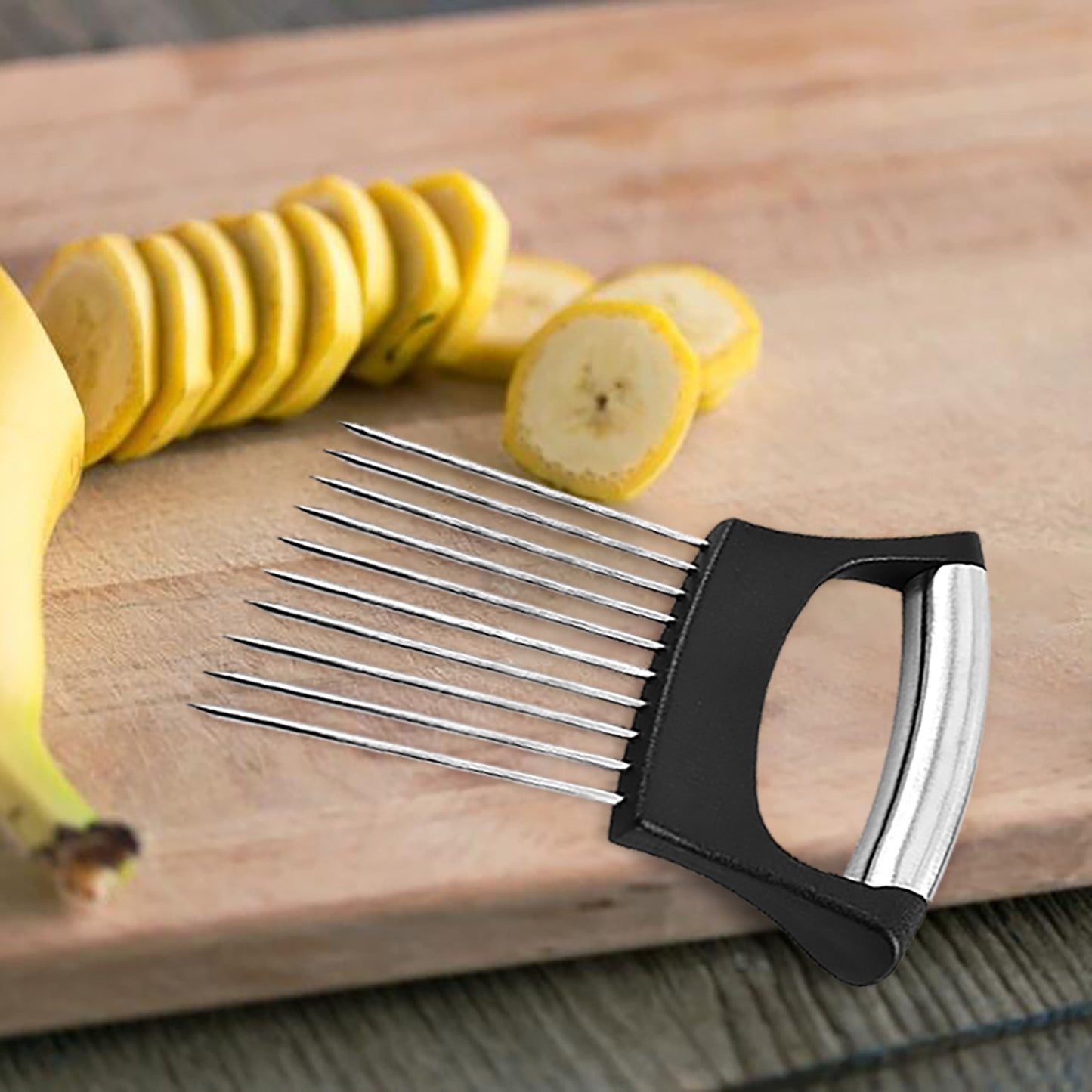 1 Pcs Food Slice Assistant Holder Slicer Kitchen Gadgets Kitchen Utensil Holder Kitchen Onion Slicer Cooking Accessories