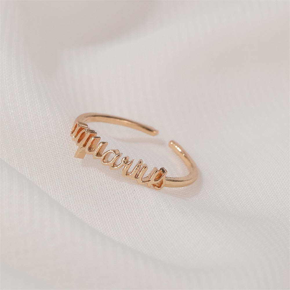 Dainty Gold Astrology Rings