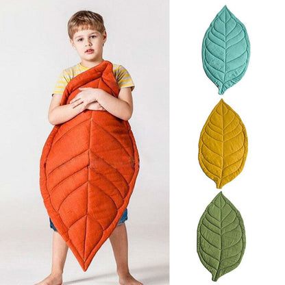 Newborn Baby Carpet Kid Children Room Decor Leaf Shape Soft Crawling Play Mat P31B