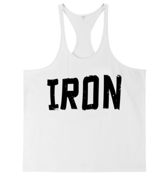 Men's Athletic Printed Gym Workout Bodybuilding Tank Tops  Y Back Fitness Lightweight Strap Muscle Fit Stringer Extreme Tee