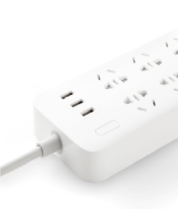 Original Xiaomi Smart Home Plug CXB6 - 1QM Charging Power Strip 2A Fast Charging 6 Outlet with 3 USB Output Extension Socket