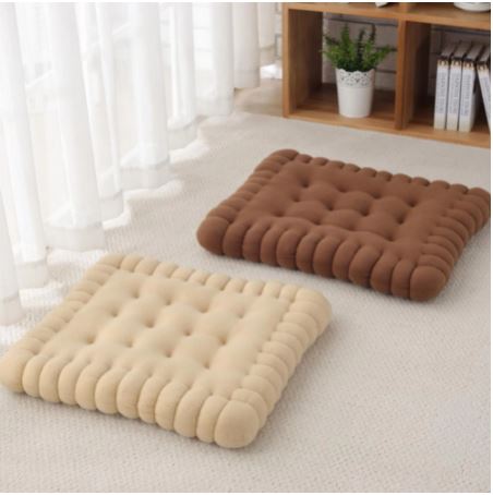 Cute Pillow Biscuit Shape Anti-fatigue PP Cotton Soft Sofa Cushion