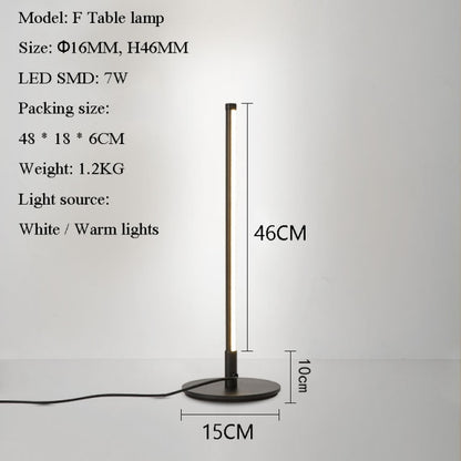 Modern Minimalism LED Floor Lamp Bedroom Bedside Decoration Floor Light