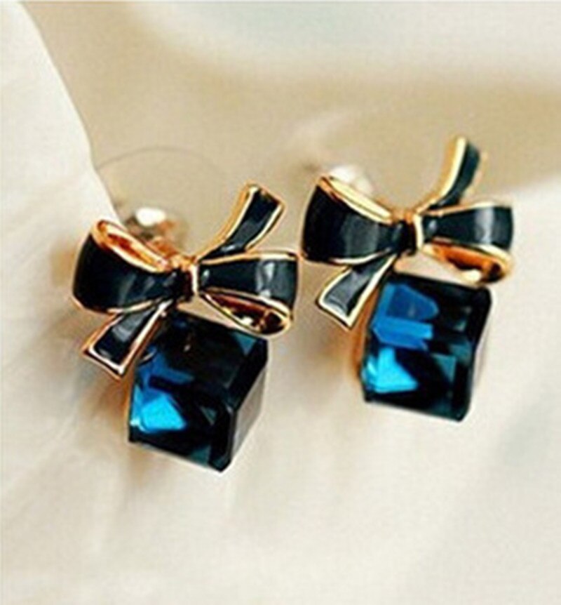 Rhinestone Butterfly Stud Earrings