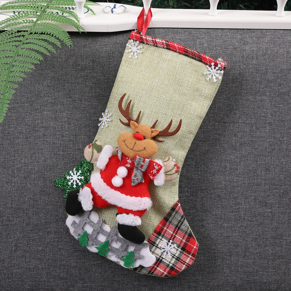 Christmas Xmas Tree Hanging Party Tree Decor Santa Stocking Sock Gift Candy Bags