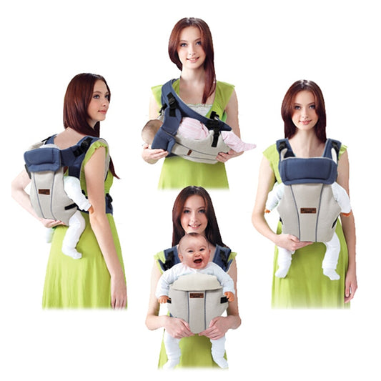 Update 2-30 Months Breathable Multifunctional Front Face Baby Carrier Infant Baby Sling Backpack Pouch Wrap Baby Kangaroo