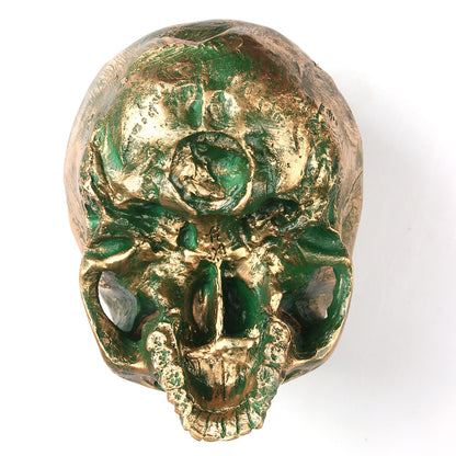 bronze resin skull model home decor