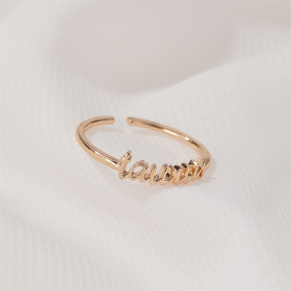 Dainty Gold Astrology Rings