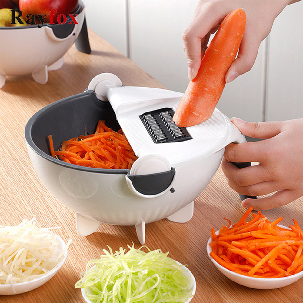 9 in 1 Multifunctional Vegetable Cutter Potato Slicer Peeler Chopper Fruit Onion Cutter Garlic Press Kitchen Gadgets Cook Tools