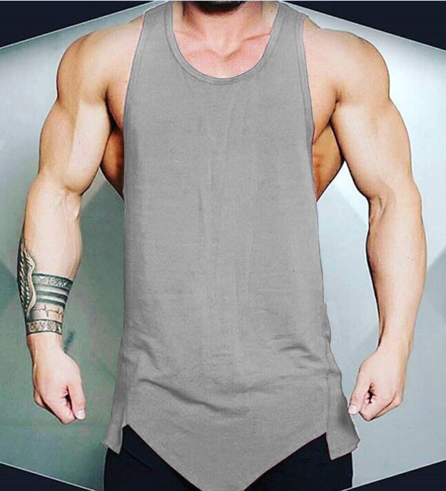 Men's Classic Basic Athletic Sport Gym Fitness Tank Top Casual Solid Sleeveless vest