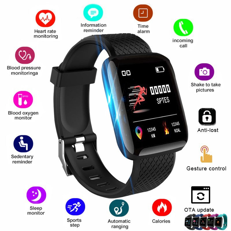 2020 Smart Watch Women Men Smartwatch For Apple IOS Android Electronics Smart Fitness Tracker With Silicone Strap Sport Watches