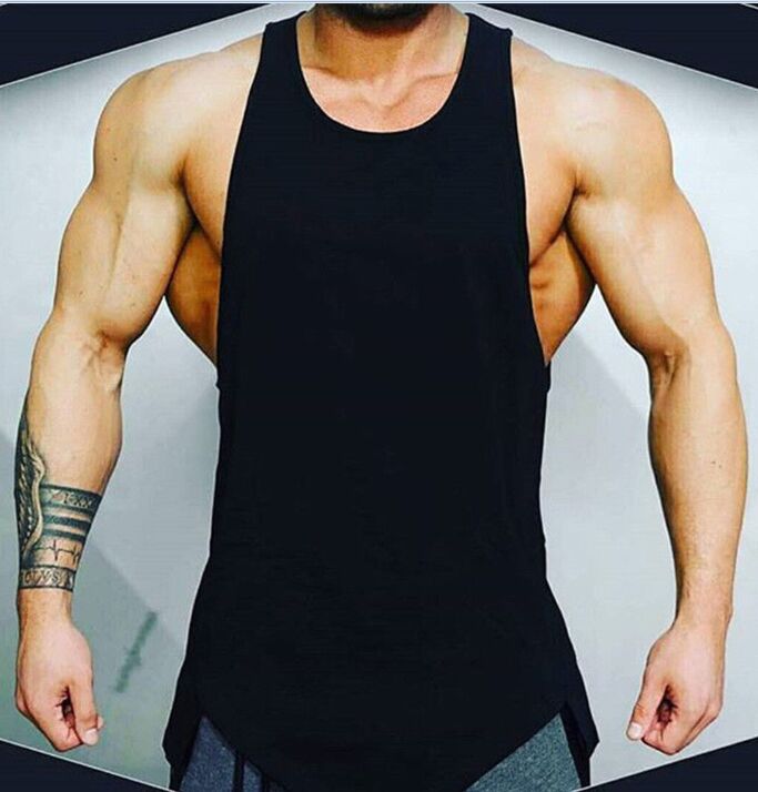 Men's Classic Basic Athletic Sport Gym Fitness Tank Top Casual Solid Sleeveless vest