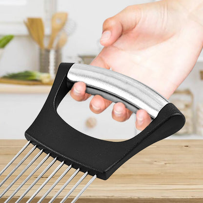 1 Pcs Food Slice Assistant Holder Slicer Kitchen Gadgets Kitchen Utensil Holder Kitchen Onion Slicer Cooking Accessories