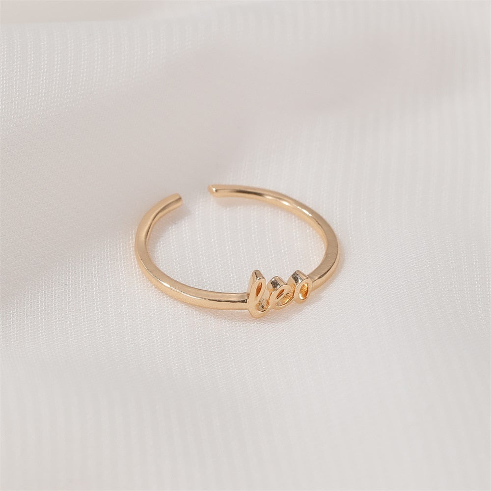 Dainty Gold Astrology Rings