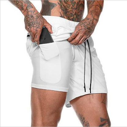 2019 Mens 2 in 1 Fitness Running Shorts