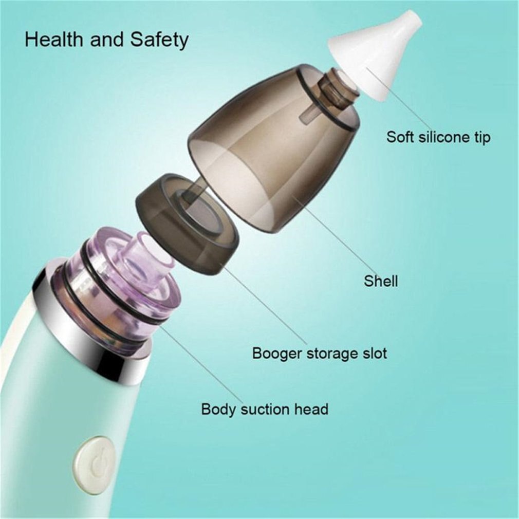 Kid Baby Nasal Aspirator Electric Nose Cleaner Newborn Baby Sucker Cleaner Sniffling Equipment Safe Hygienic Nose Aspirator