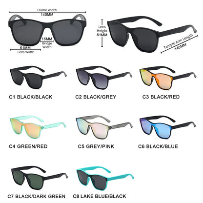 Square Polarized Sunglasses