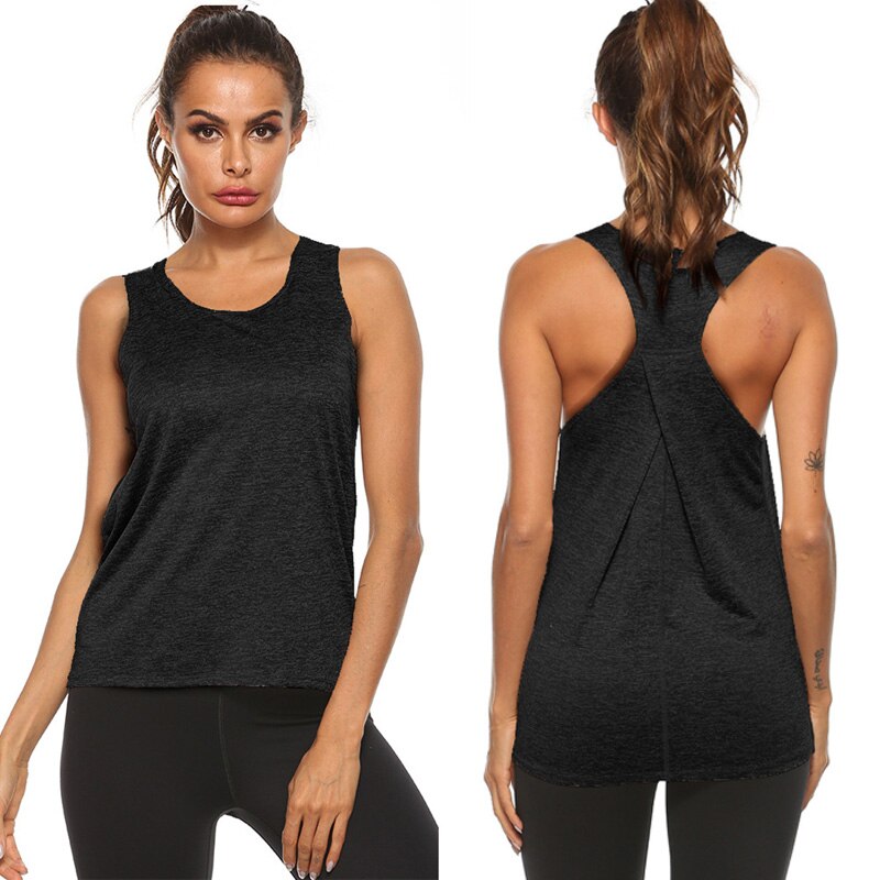 2020 Summer Womens Sports Gym Racer Back Running Vest Fitness Jogging Yoga Tank Top 10 Colors Female Yoga Shirts Outfits S-XXL