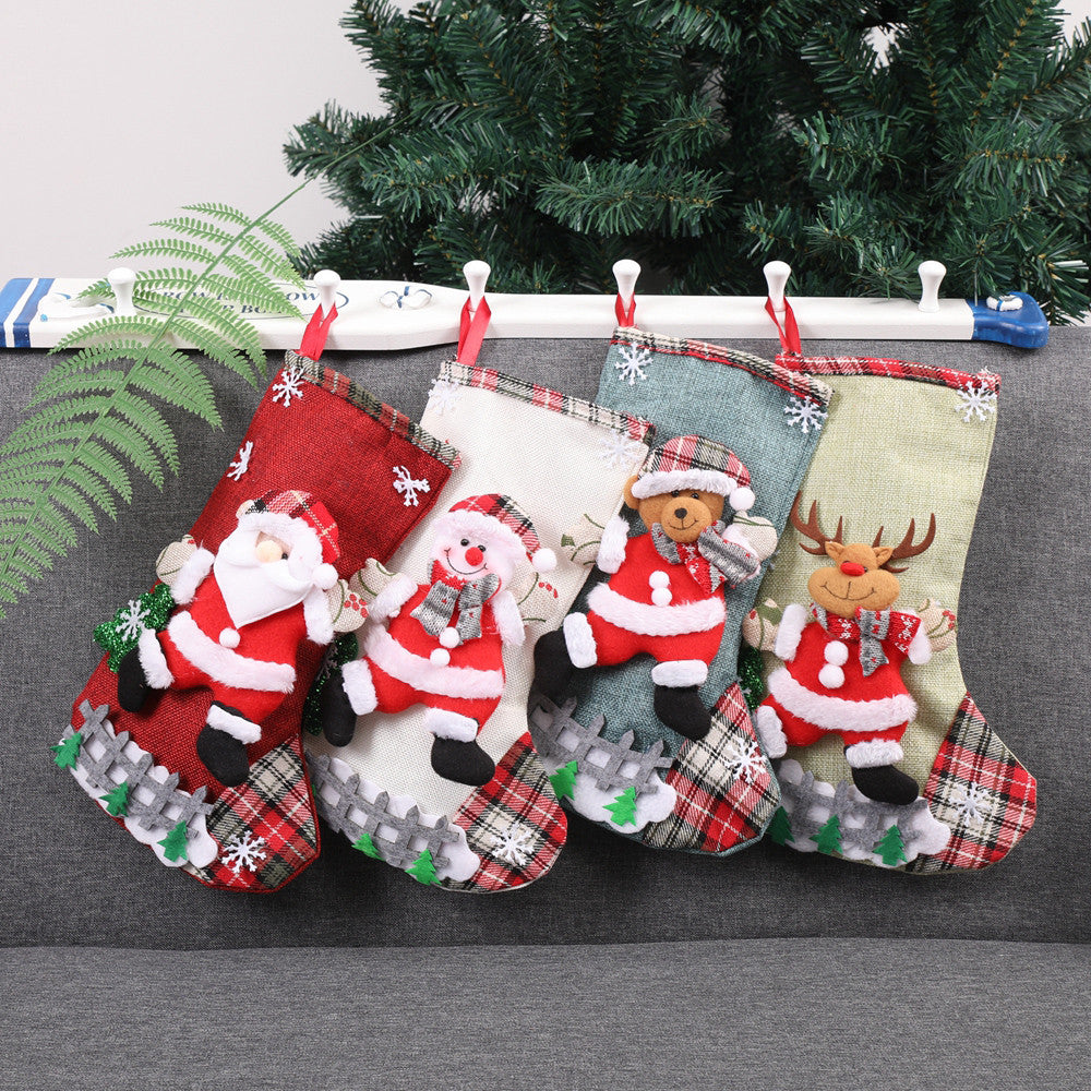 Christmas Xmas Tree Hanging Party Tree Decor Santa Stocking Sock Gift Candy Bags