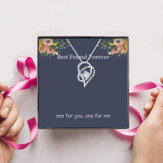 Best Friend Forever one for you, one for me Gift Box + Necklace (5 Options to choose from)