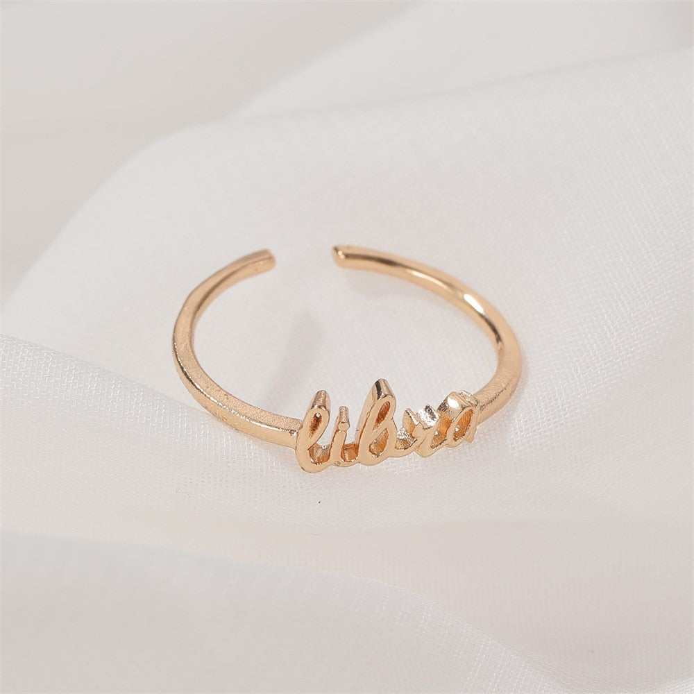 Dainty Gold Astrology Rings