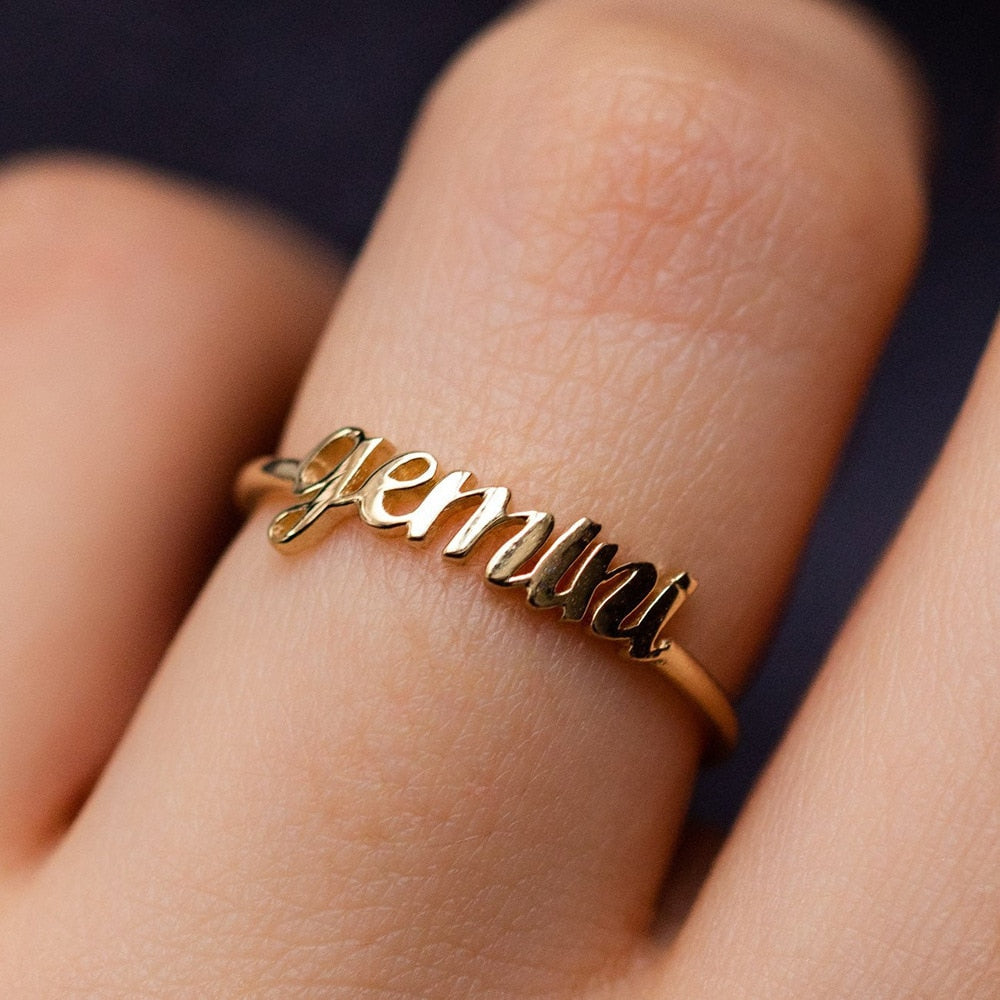 Dainty Gold Astrology Rings