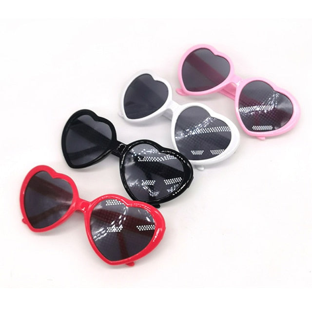 Love Heart Shaped Effects Glasses