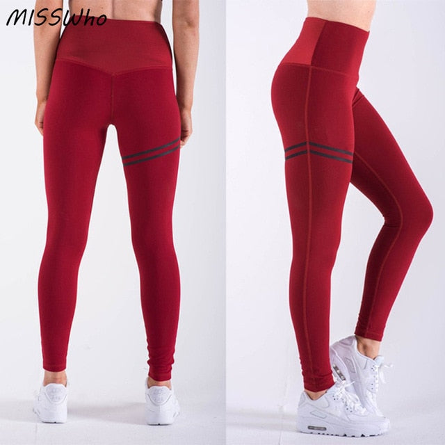 Leggings Fitness yoga pants - Red