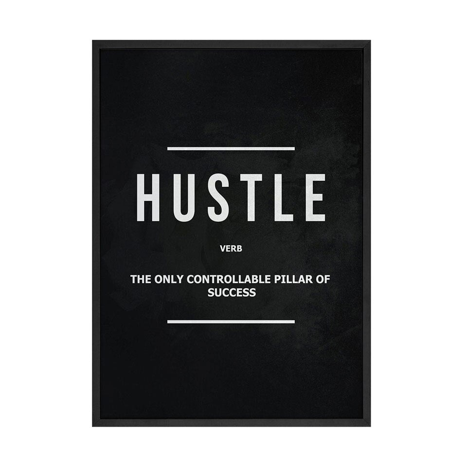 Grind Hustle  Execution Wall Art Canvas Prints Office Decor Motivational Modern Art Entrepreneur Motivation Painting Pictures