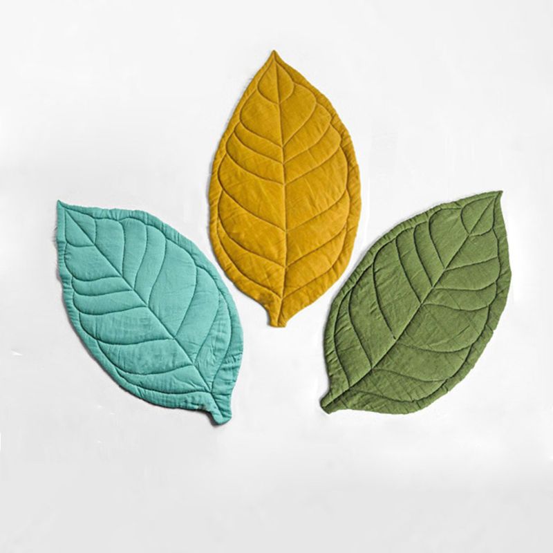 Newborn Baby Carpet Kid Children Room Decor Leaf Shape Soft Crawling Play Mat P31B