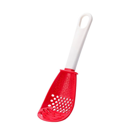 New Multifunctional Kitchen Cooking Spoon Heat-resistant Hanging Hole Innovative Potato Garlic Press Colander