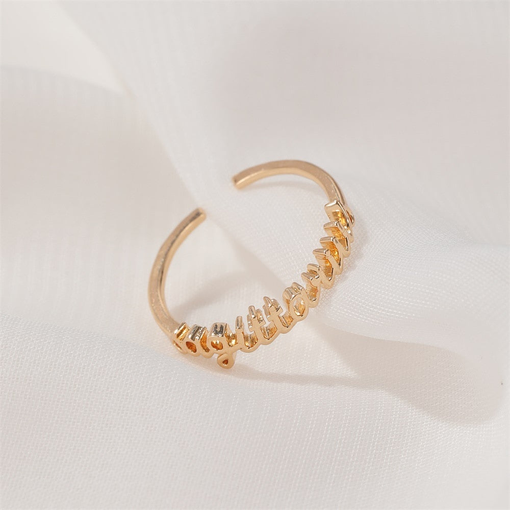 Dainty Gold Astrology Rings