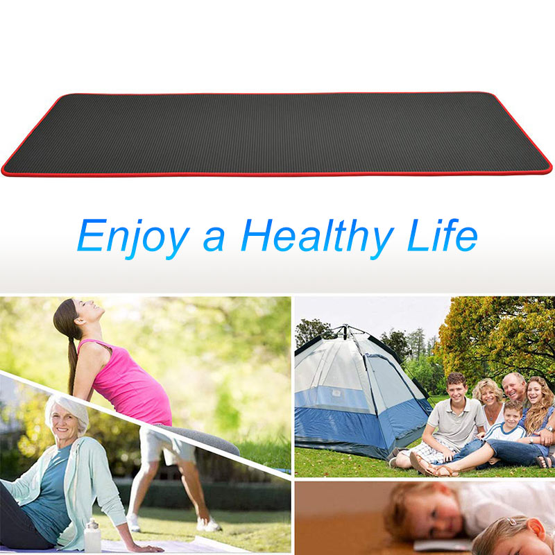 10mm Yoga Mat Extra Thick 1830*610mm NRB Non-slip Pillow Mat For Men Women Fitness Tasteless Gym Exercise Pads Pilates Yoga Mat