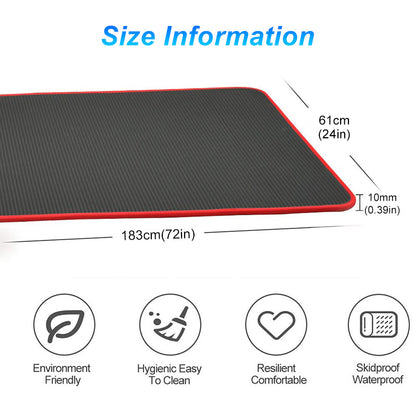 10mm Yoga Mat Extra Thick 1830*610mm NRB Non-slip Pillow Mat For Men Women Fitness Tasteless Gym Exercise Pads Pilates Yoga Mat